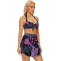 Doppler Ultrasound Vintage Style Bikini Top and Skirt Set  View3