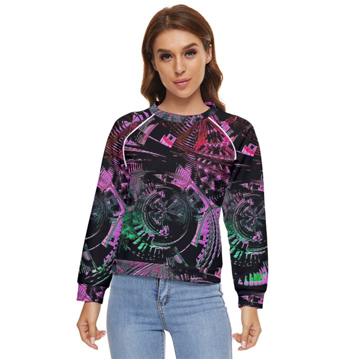 Doppler Ultrasound Women s Long Sleeve Raglan Tee