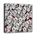 Demonic Skulls pattern, spooky horror, Halloween theme Mini Canvas 8  x 8  (Stretched) View1