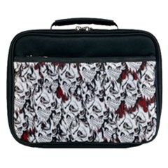 Demonic Skulls Pattern, Spooky Horror, Halloween Theme Lunch Bag by Casemiro