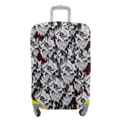 Demonic Skulls Pattern, Spooky Horror, Halloween Theme Luggage Cover (small)