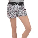 Demonic Skulls pattern, spooky horror, Halloween theme Velour Lounge Shorts View1