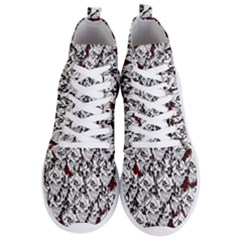 Demonic Skulls Pattern, Spooky Horror, Halloween Theme Men s Lightweight High Top Sneakers by Casemiro