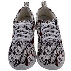 Demonic Skulls Pattern, Spooky Horror, Halloween Theme Mens Athletic Shoes by Casemiro