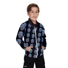 Skulls, Demonic Skull Pattern, Frida Kahlo Stylised Kids  Windbreaker