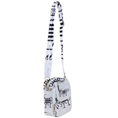 Fantasy Weird Insect Drawing Shoulder Strap Belt Bag