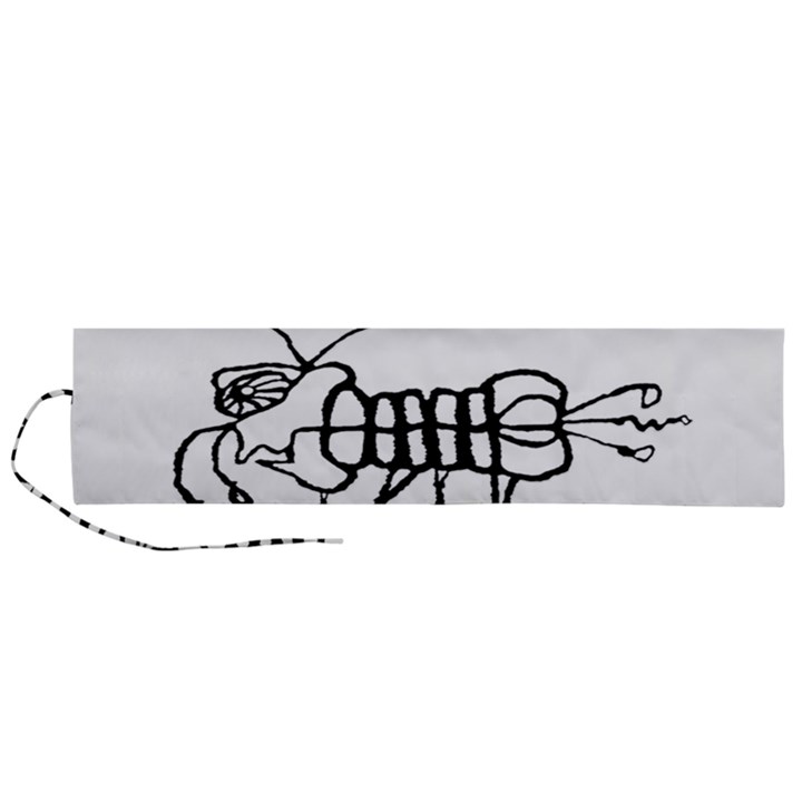 Fantasy Weird Insect Drawing Roll Up Canvas Pencil Holder (L)