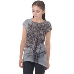 Big Tree Photo Illustration Cap Sleeve High Low Top by dflcprintsclothing