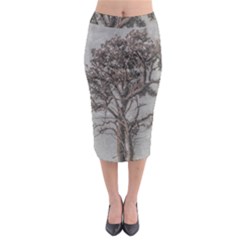 Big Tree Photo Illustration Midi Pencil Skirt by dflcprintsclothing