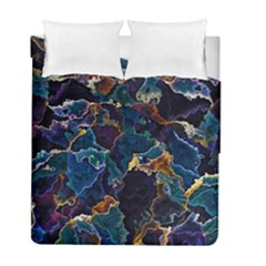 Oil Slick Duvet Cover Double Side (full/ Double Size) by MRNStudios