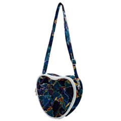 Oil Slick Heart Shoulder Bag by MRNStudios