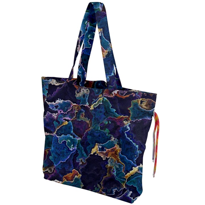 Oil Slick Drawstring Tote Bag