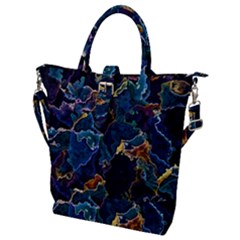 Oil Slick Buckle Top Tote Bag by MRNStudios