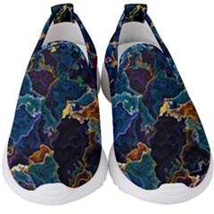 Oil Slick Kids  Slip On Sneakers by MRNStudios