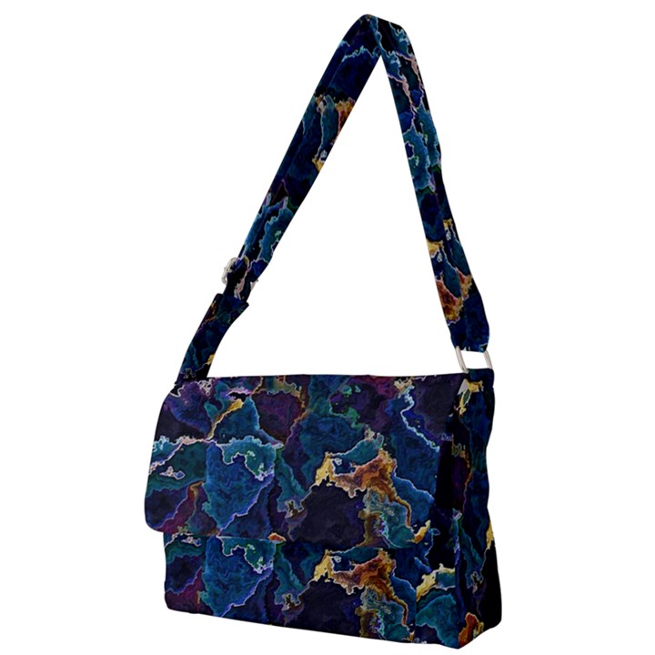 Oil Slick Full Print Messenger Bag (L)