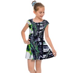 Dubstep Alien Kids  Cap Sleeve Dress by MRNStudios