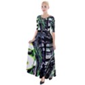 Dubstep Alien Half Sleeves Maxi Dress View1