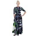 Dubstep Alien Half Sleeves Maxi Dress View2