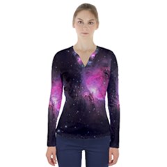 M42 V-neck Long Sleeve Top by idjy