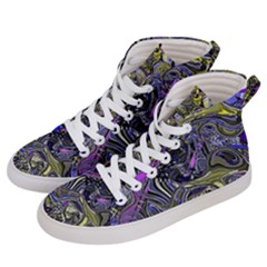 Deconstructed Green Men s Hi-top Skate Sneakers by MRNStudios