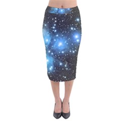 M45 Velvet Midi Pencil Skirt