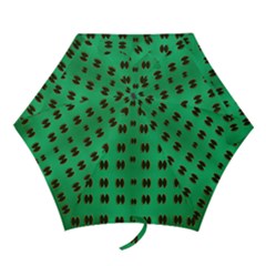 Butterflies In Fresh Green Environment Mini Folding Umbrellas