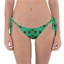 Butterflies In Fresh Green Environment Reversible Bikini Bottom View1