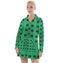 Butterflies In Fresh Green Environment Women s Long Sleeve Casual Dress View1