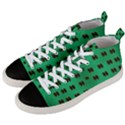 Butterflies In Fresh Green Environment Men s Mid-Top Canvas Sneakers View2