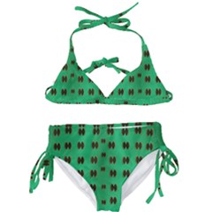 Butterflies In Fresh Green Environment Kids  Classic Bikini Set by pepitasart