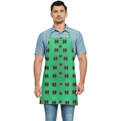 Butterflies In Fresh Green Environment Kitchen Apron by pepitasart