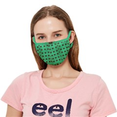 Butterflies In Fresh Green Environment Crease Cloth Face Mask (adult)