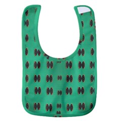 Butterflies In Fresh Green Environment Baby Bib by pepitasart