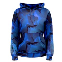 Peony In Blue Women s Pullover Hoodie