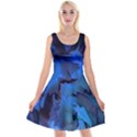 Peony in Blue Reversible Velvet Sleeveless Dress View1