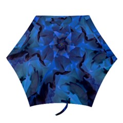 Peony In Blue Mini Folding Umbrellas by LavishWithLove