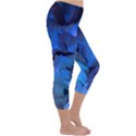 Peony in Blue Capri Winter Leggings  View3