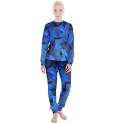 Peony In Blue Women s Lounge Set by LavishWithLove