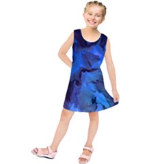 Peony In Blue Kids  Tunic Dress by LavishWithLove