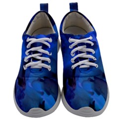 Peony In Blue Mens Athletic Shoes by LavishWithLove