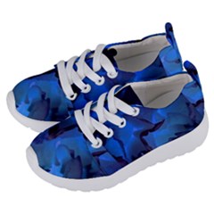 Peony In Blue Kids  Lightweight Sports Shoes by LavishWithLove