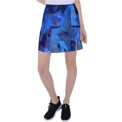 Peony In Blue Tennis Skirt by LavishWithLove