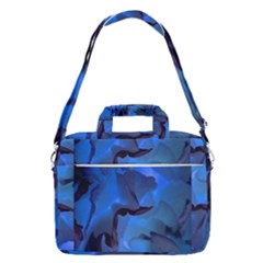 Peony In Blue Macbook Pro Shoulder Laptop Bag 