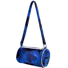 Peony In Blue Mini Cylinder Bag