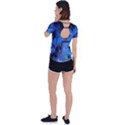 Peony in Blue Back Circle Cutout Sports Tee View2