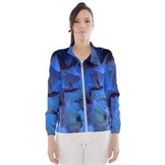 Peony In Blue Women s Windbreaker