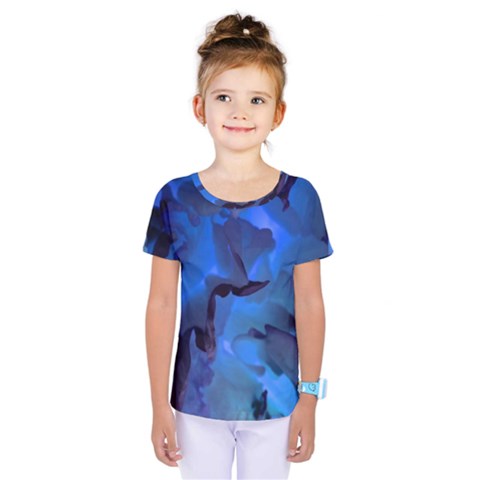 Peony In Blue Kids  One Piece Tee by LavishWithLove