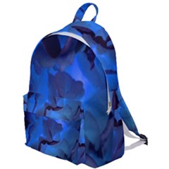 Peony In Blue The Plain Backpack by LavishWithLove