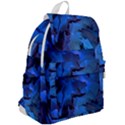 Peony in Blue Top Flap Backpack View2