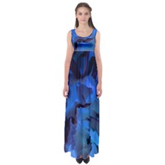 Peony In Blue Empire Waist Maxi Dress by LavishWithLove